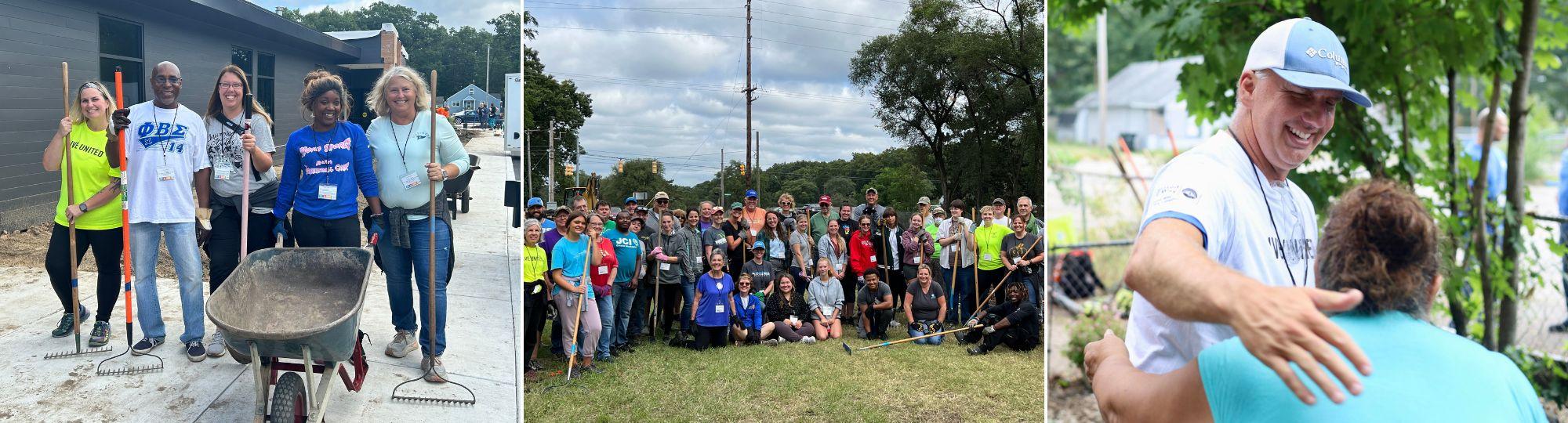 Collage of Day of Caring photos