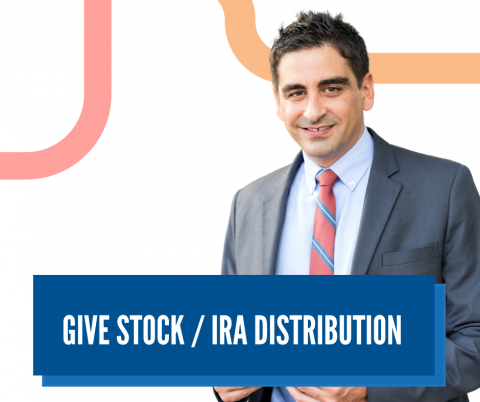 Give Stock or IRA Distribution